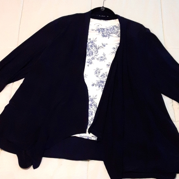 None Jackets & Blazers - Open front slinky knit jacket